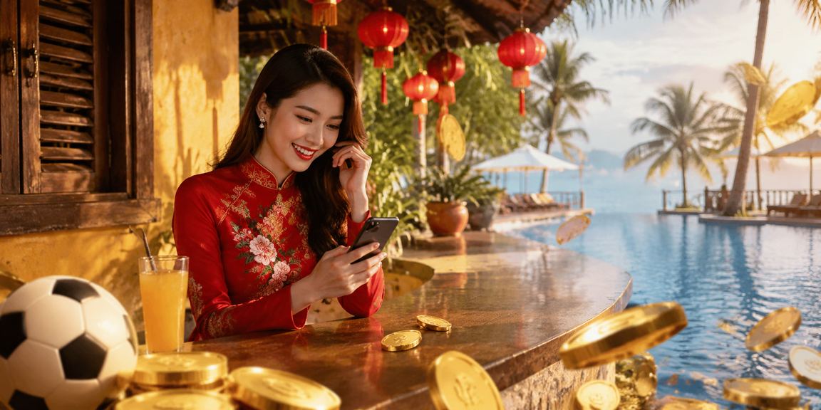 Trò chơi bài truyền thống Hội An với trang phục áo dài đặc trưng